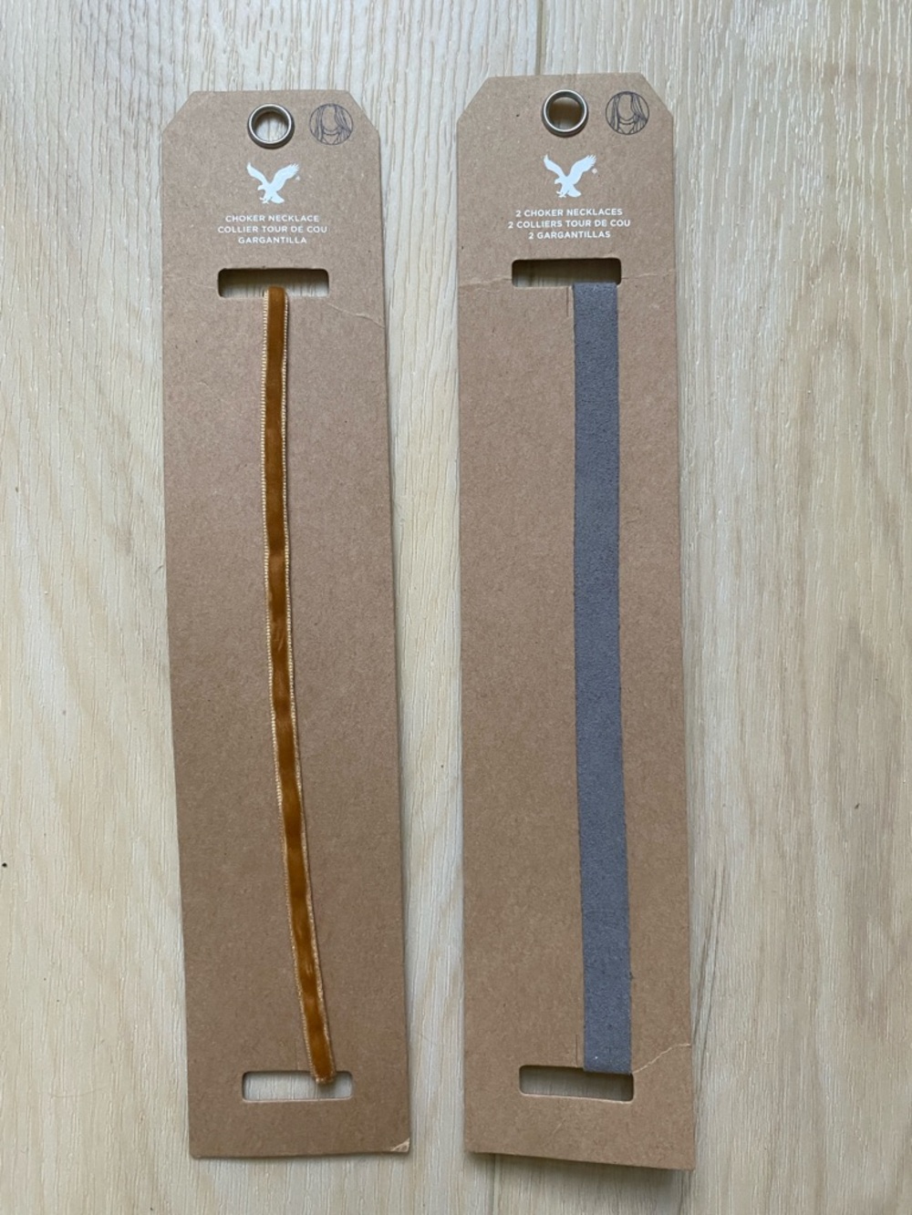 🔥Bundle 6 for $25🔥 American Eagle Outfitters Velvet Choker Set - Mustard & Gray